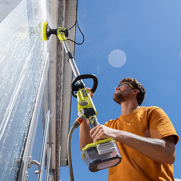 RYOBI ONE+ 18V Limpiador a Batería con Dispensador de Jabón, VERDE